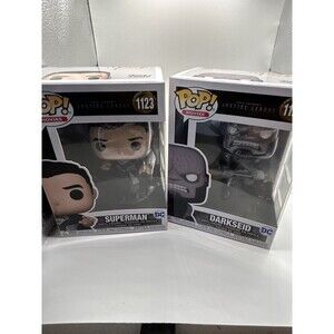 Funko Pop Zack Snyder’s Justice League Superman #1123 & Darkseid Figures Lot
